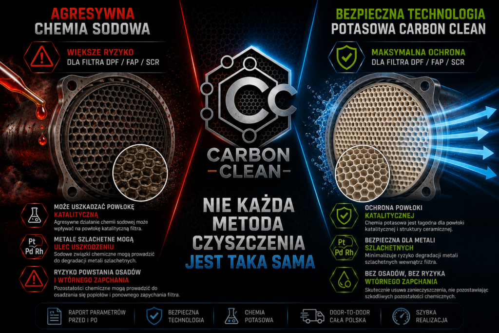 Profesjonalne czyszczenie filtrów DPF, FAP i SCR